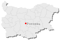 Карта на България, мястото на Бабек (село) е отбелязано